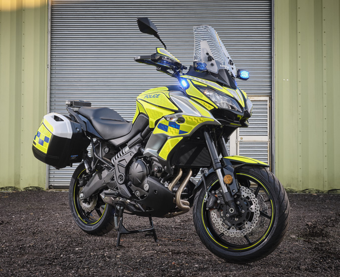 Kawasaki Police Motorbike