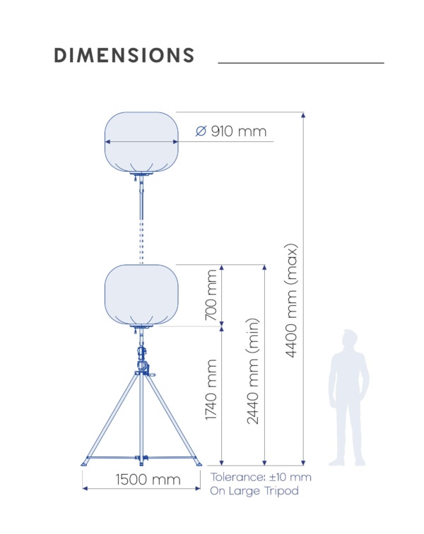 Woodway MAXI LED Balloon Light - Image 6